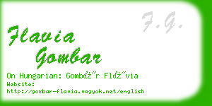 flavia gombar business card